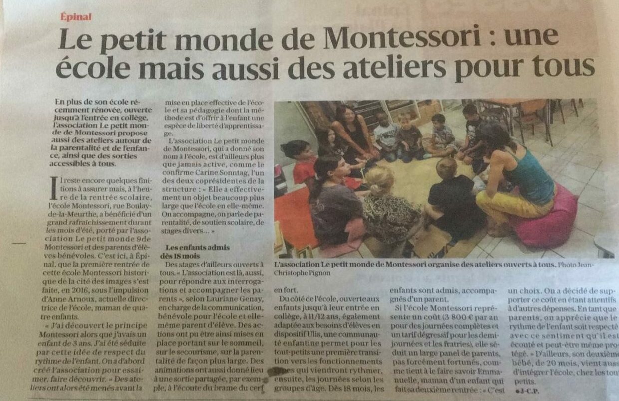 Article vosges matin septembre 2024